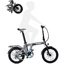 Amazon | ERWAY 電動自動車 電動アシスト自転車 折りたたみ